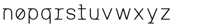 MIT Iculvist Monos Extra Light Font LOWERCASE