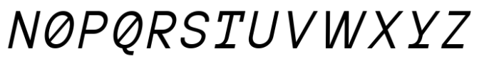 MIT Iculvist Monos Italic Font UPPERCASE