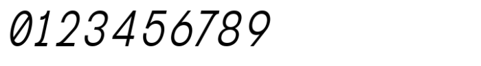 MIT Iculvist Monos Light Condensed Italic Font OTHER CHARS
