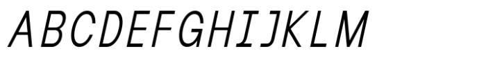 MIT Iculvist Monos Light Condensed Italic Font UPPERCASE