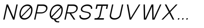 MIT Iculvist Monos Light Expanded Italic Font UPPERCASE