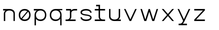 MIT Iculvist Monos Light Expanded Font LOWERCASE