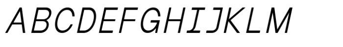 MIT Iculvist Monos Light Italic Font UPPERCASE