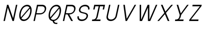 MIT Iculvist Monos Light Italic Font UPPERCASE