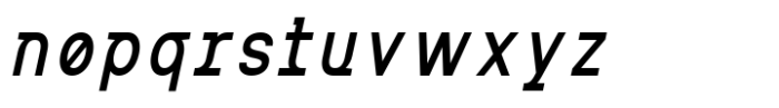 MIT Iculvist Monos Medium Condensed Italic Font LOWERCASE