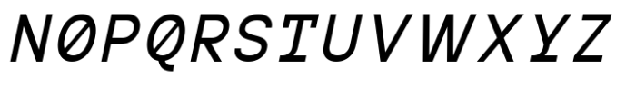 MIT Iculvist Monos Medium Italic Font UPPERCASE