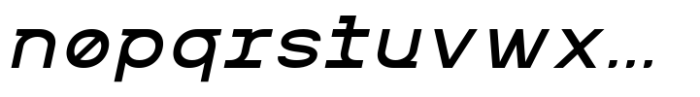 MIT Iculvist Monos Semi Bold Expanded Italic Font LOWERCASE