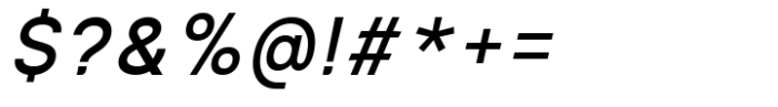 MIT Iculvist Monos Semi Bold Italic Font OTHER CHARS