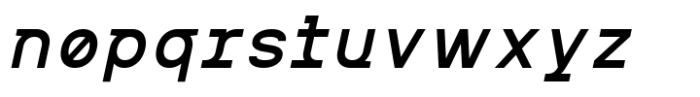 MIT Iculvist Monos Semi Bold Italic Font LOWERCASE