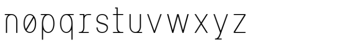 MIT Iculvist Monos Thin Condensed Font LOWERCASE