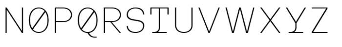 MIT Iculvist Monos Thin Expanded Font UPPERCASE
