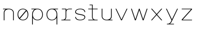 MIT Iculvist Monos Thin Expanded Font LOWERCASE