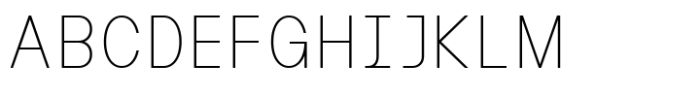 MIT Iculvist Monos Thin Font UPPERCASE