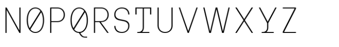 MIT Iculvist Monos Thin Font UPPERCASE