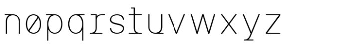 MIT Iculvist Monos Thin Font LOWERCASE