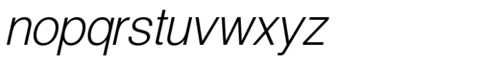 MIT Quailav Extra Light Italic Font LOWERCASE