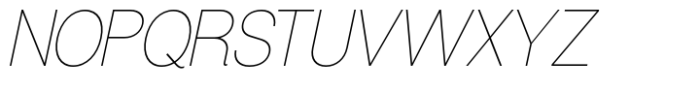 MIT Quailav Hairline Italic Font UPPERCASE