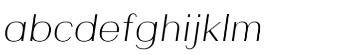 Miaglo Thin Oblique FONT
