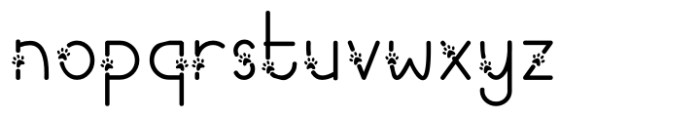 Miaupaws Font LOWERCASE