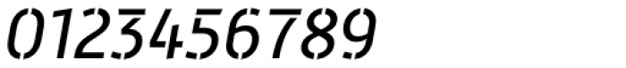 Mic 32 New Stencil Italic Font OTHER CHARS