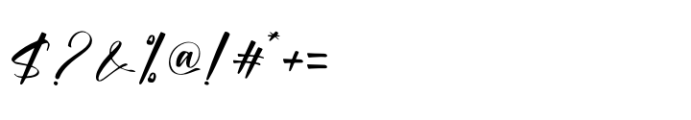 Michael Bugtina Regular Font OTHER CHARS