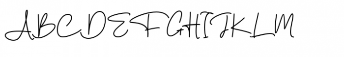 Michael Signature Regular Font UPPERCASE