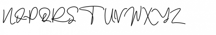 Michael Signature Regular Font UPPERCASE
