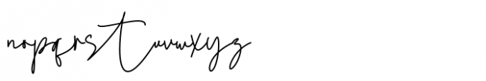 Michael Signature Regular Font LOWERCASE