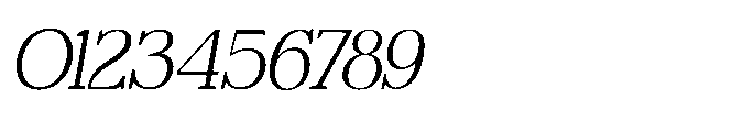 Michine Italic Font OTHER CHARS