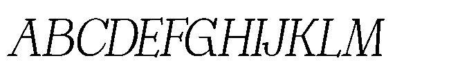 Michine Italic Font UPPERCASE