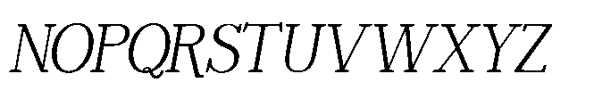 Michine Italic Font UPPERCASE