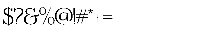 Michine Regular Font OTHER CHARS