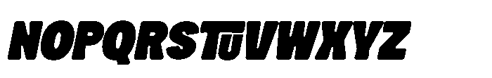 Mickon Bold Slant Font UPPERCASE
