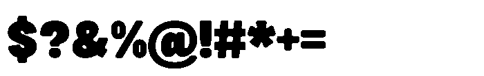 Mickon Bold Font OTHER CHARS