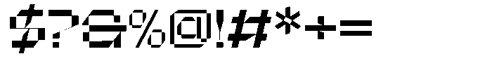 Microbots Font OTHER CHARS