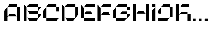 Microbots Font UPPERCASE