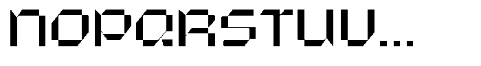 Microbots Font UPPERCASE