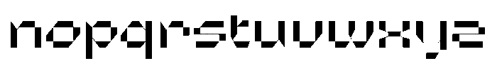 Microbots Font LOWERCASE