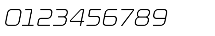 Microchip Light Italic Font OTHER CHARS