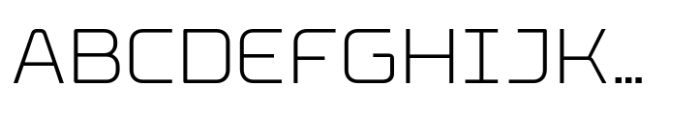 Microchip Light Font UPPERCASE