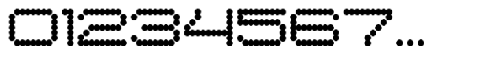 Microdot Expanded Font OTHER CHARS