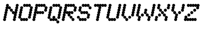 Microdot Italic Font UPPERCASE