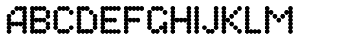 Microdot Regular Font UPPERCASE