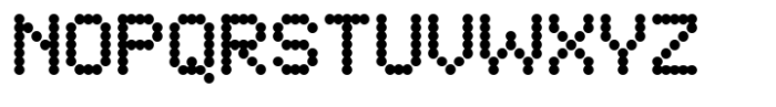Microdot Regular Font UPPERCASE
