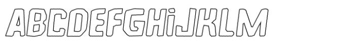 Microlith Cutout Outline Italic FONT