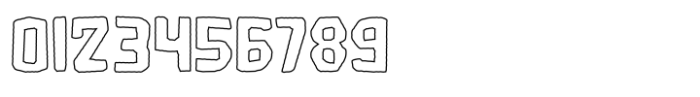 Microlith Cutout Outline Font OTHER CHARS