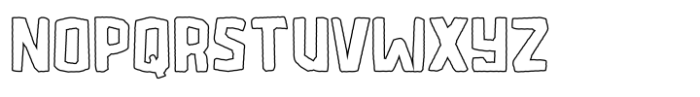 Microlith Cutout Outline Font UPPERCASE