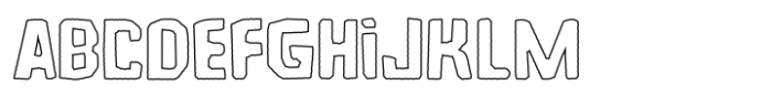 Microlith Cutout Outline FONT