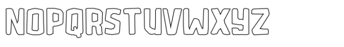 Microlith Cutout Outline Font LOWERCASE