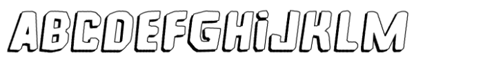 Microlith Cutout Shadow Italic FONT